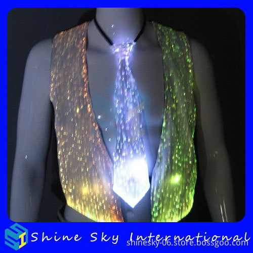 Customized Hot Sell Fiber Optic Led Tie